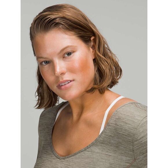 LULULEMON Women’s Heathered Rover Align Long Sleeve Crop Top Size 8 - Picture 4 of 8